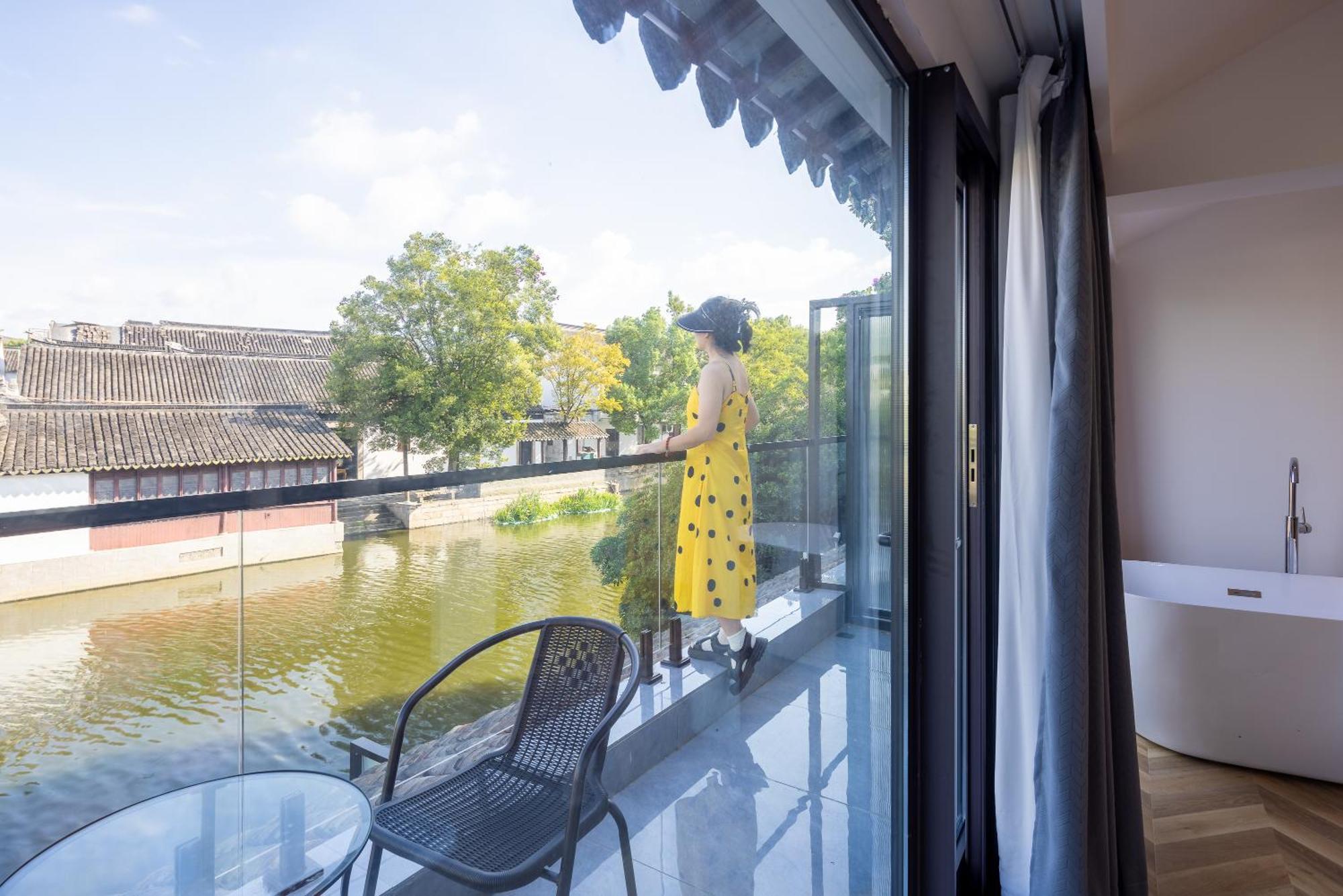 Tongli Slowlife River View Inn ซูโจว ภายนอก รูปภาพ