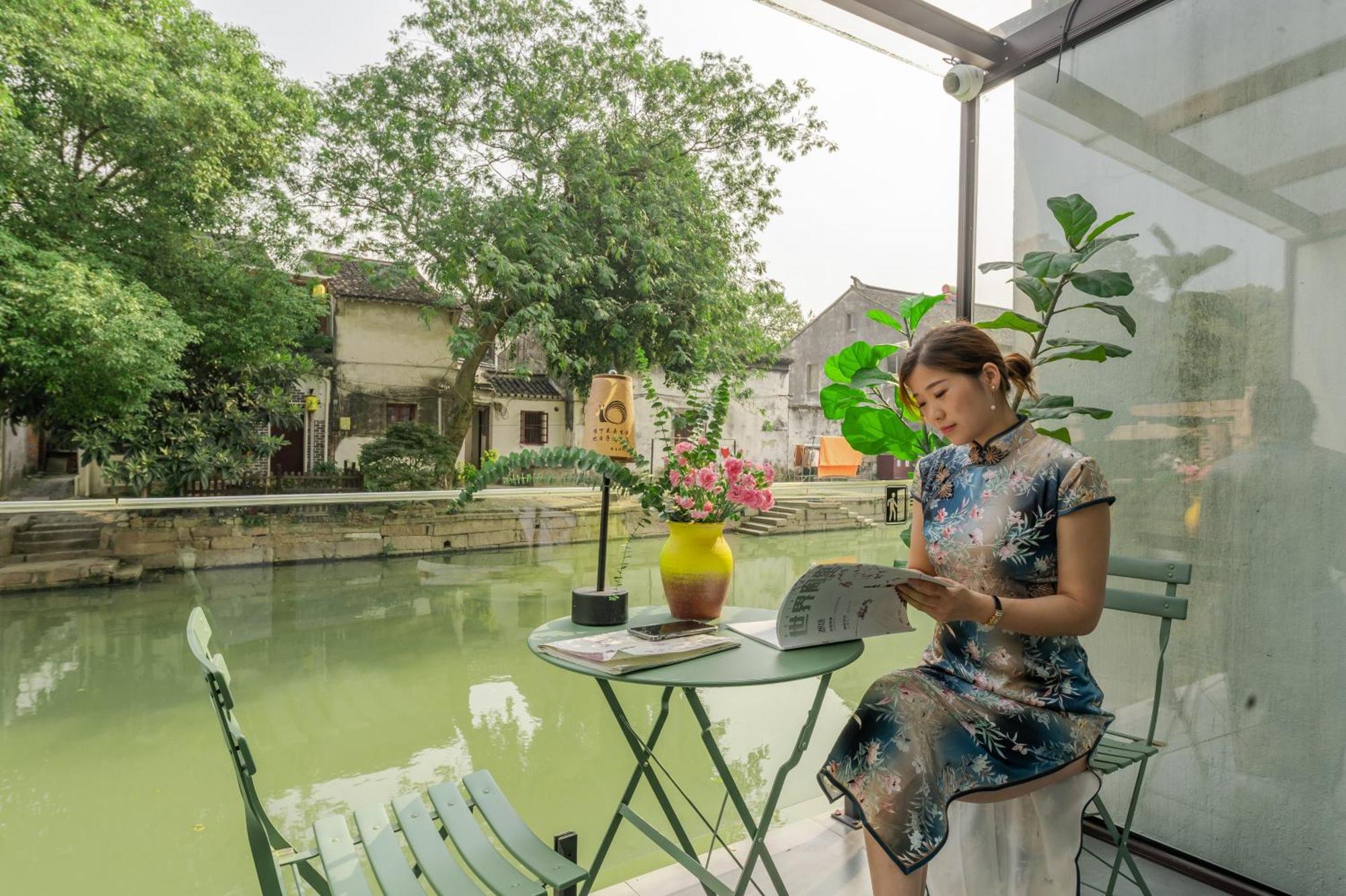 Tongli Slowlife River View Inn ซูโจว ภายนอก รูปภาพ