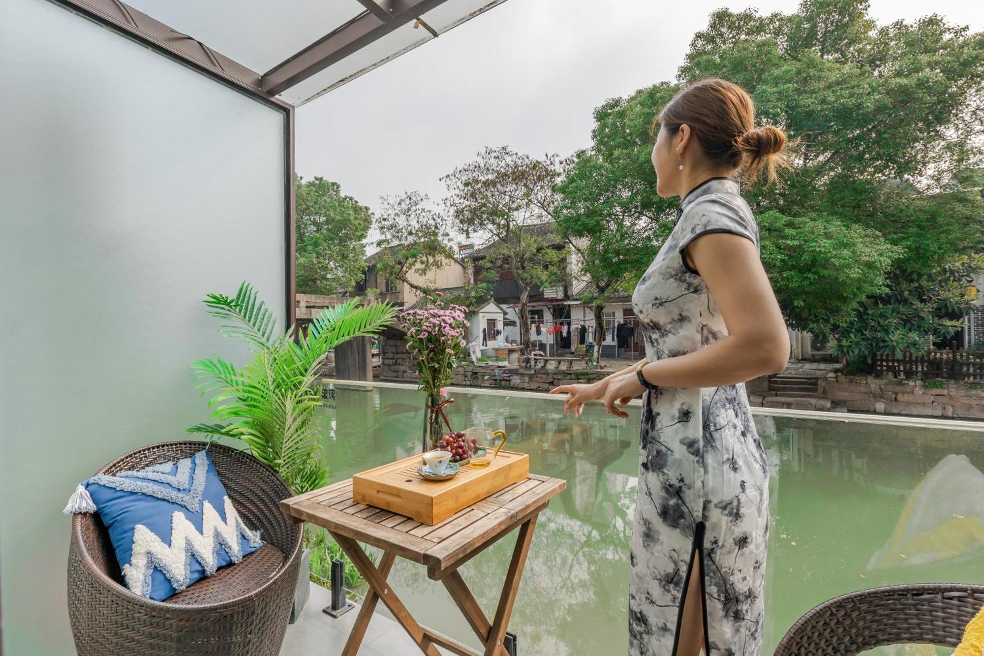 Tongli Slowlife River View Inn ซูโจว ภายนอก รูปภาพ