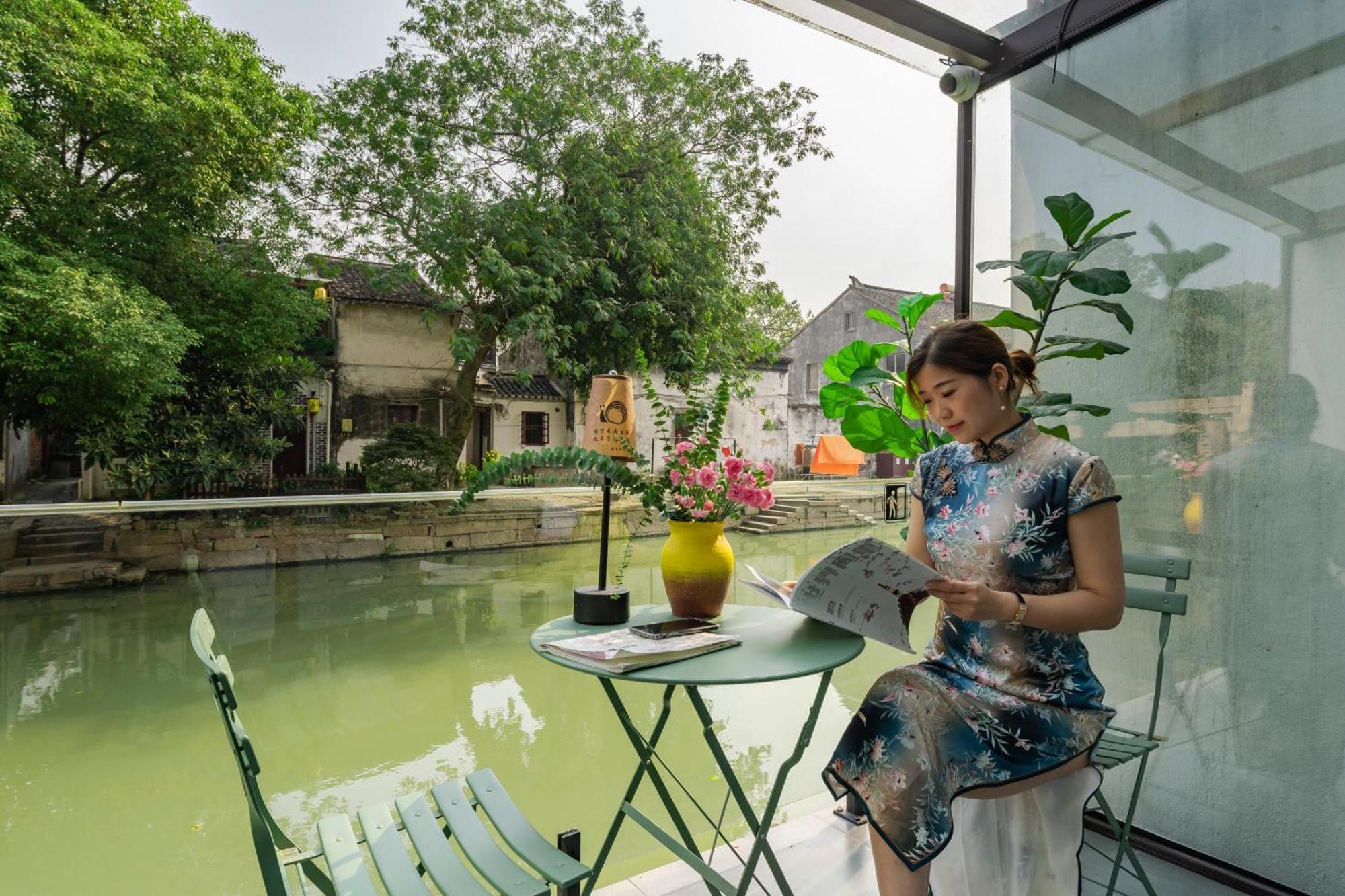 Tongli Slowlife River View Inn ซูโจว ภายนอก รูปภาพ
