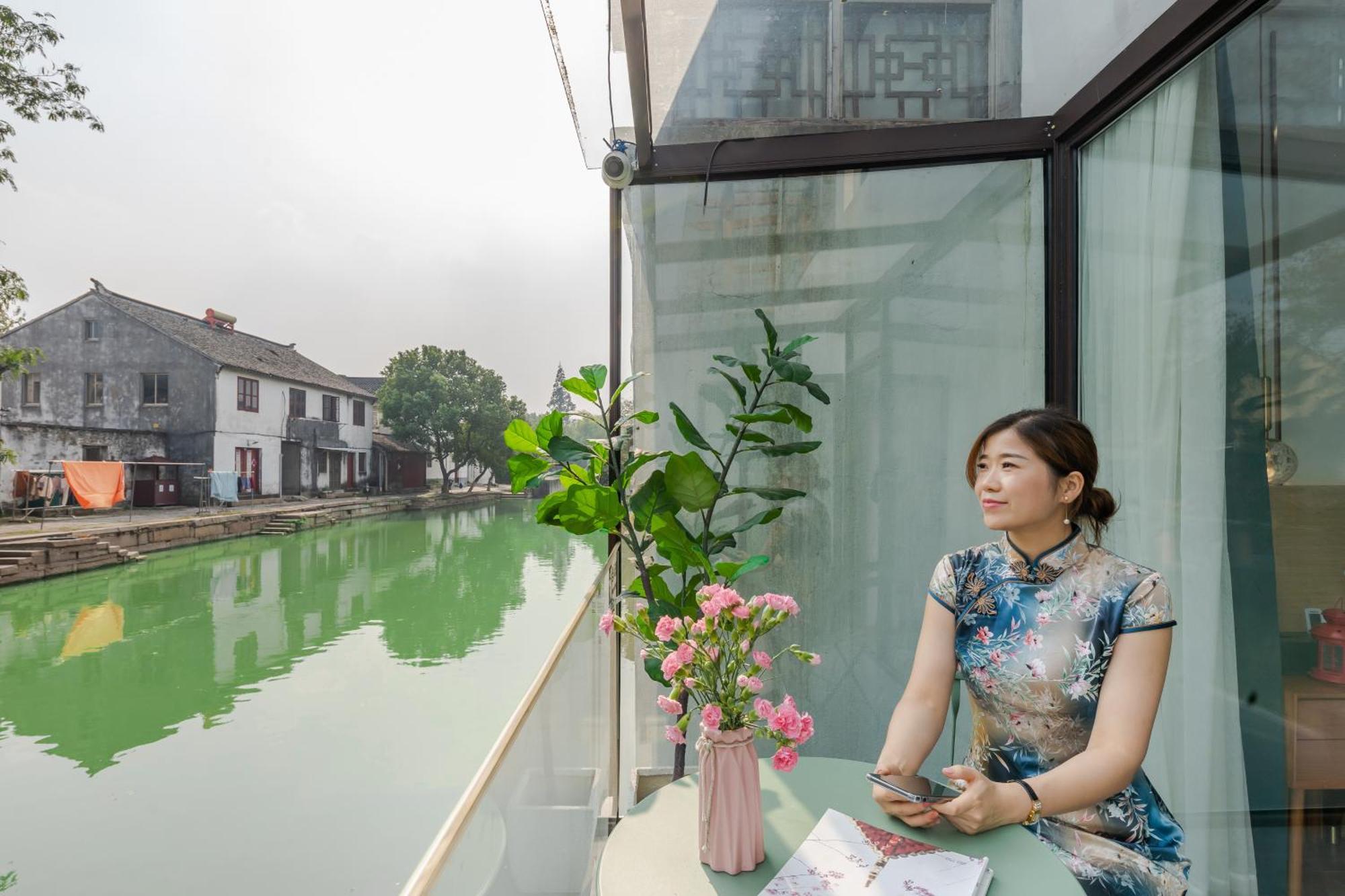 Tongli Slowlife River View Inn ซูโจว ภายนอก รูปภาพ