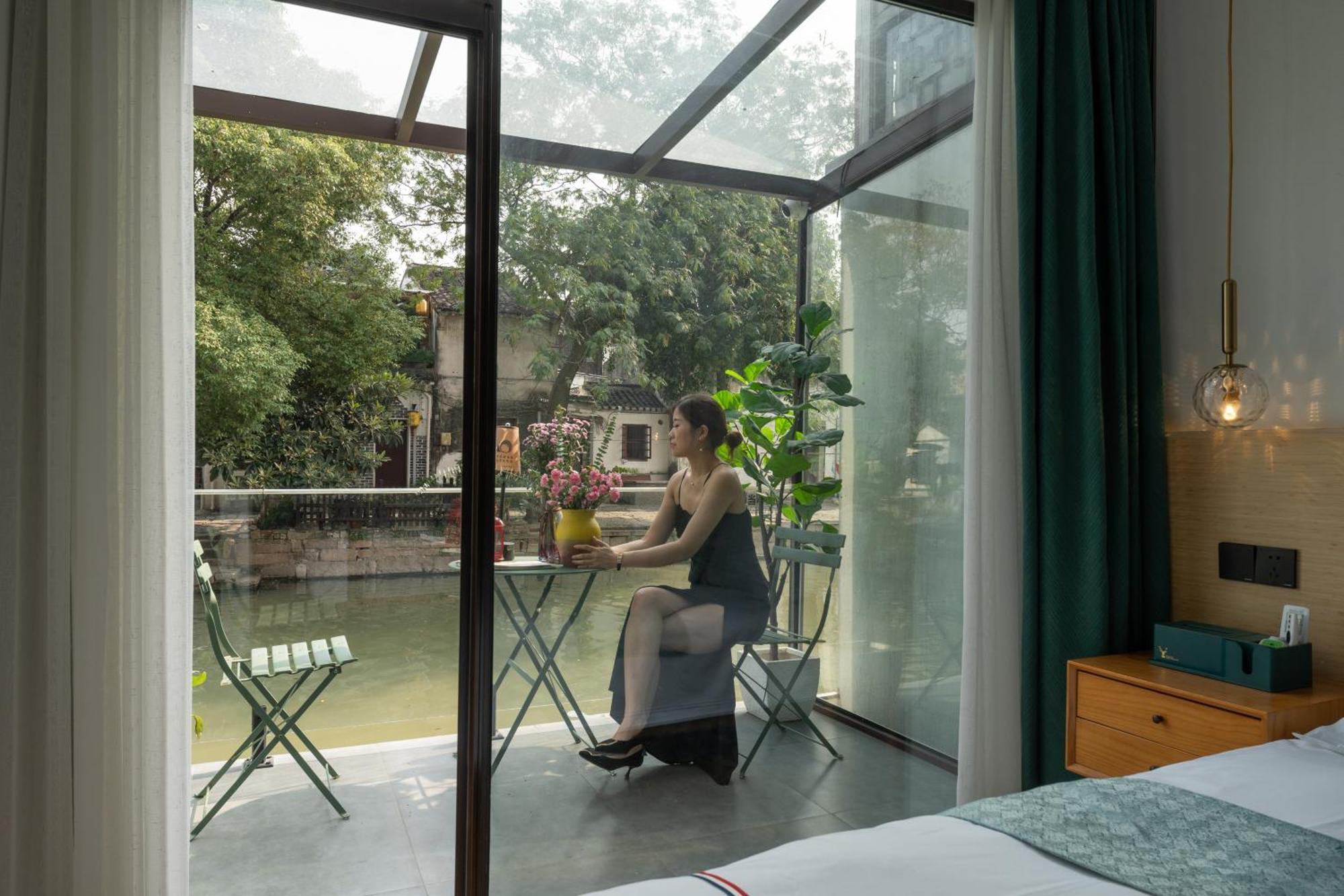 Tongli Slowlife River View Inn ซูโจว ภายนอก รูปภาพ