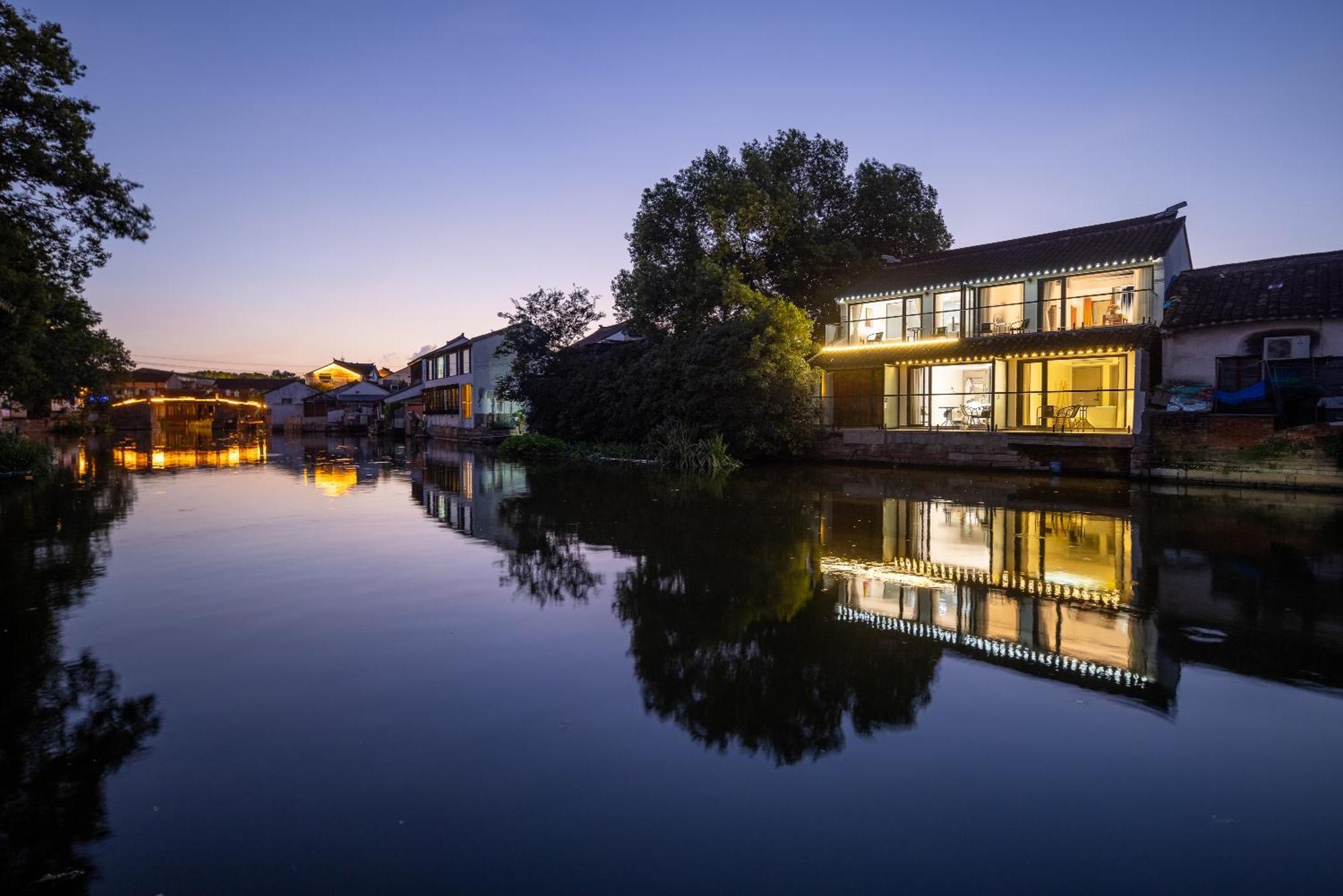Tongli Slowlife River View Inn ซูโจว ภายนอก รูปภาพ