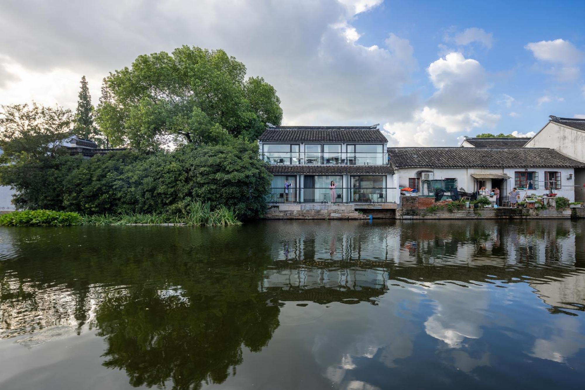 Tongli Slowlife River View Inn ซูโจว ภายนอก รูปภาพ